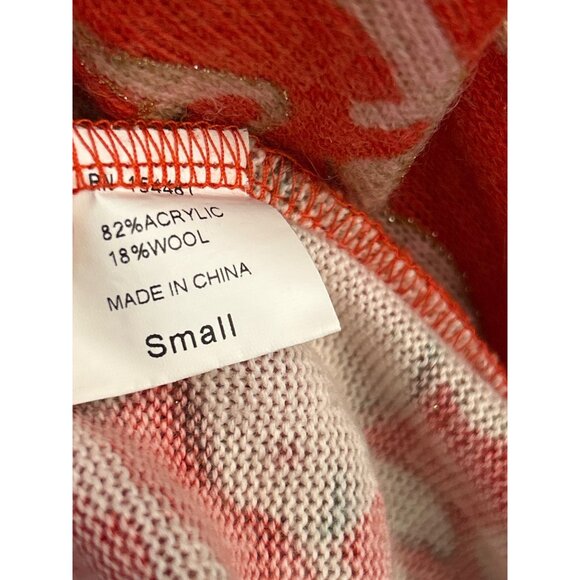 Jean Pierre Klifa Floral Quarter Zip Pullover Tropical Resort Wear Top Small - Picture 4 of 5